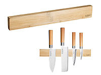 TokioKitchenWare Originelle Messer-Magnetleiste aus echtem Bambus-Holz